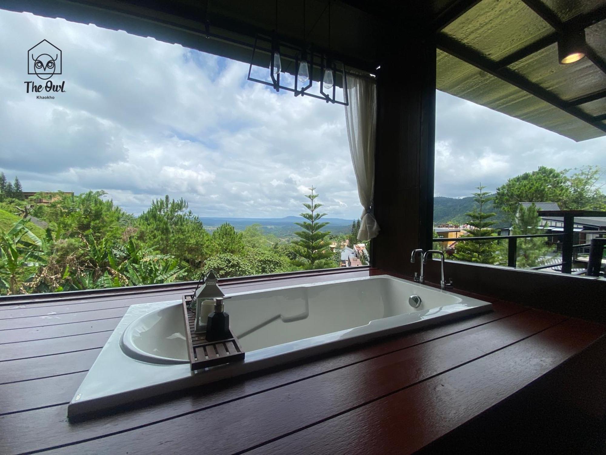 The Owl Khaokho Bed and Breakfast Khao Kho Exteriör bild